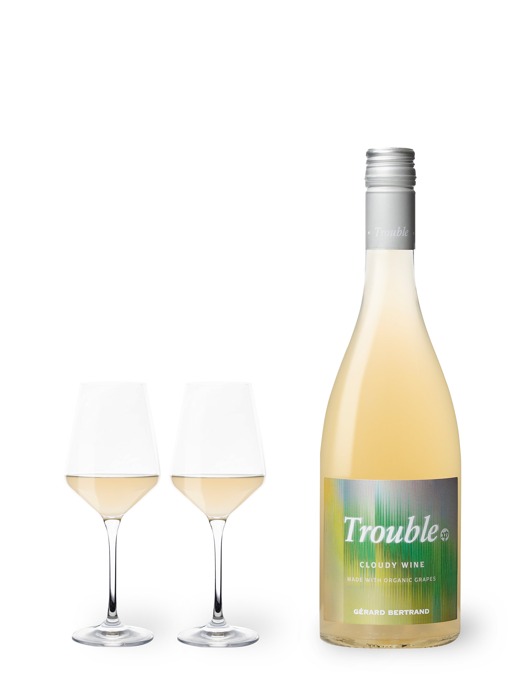 Trouble xp White - non-filtered, cloudy, organic, vegan wine
