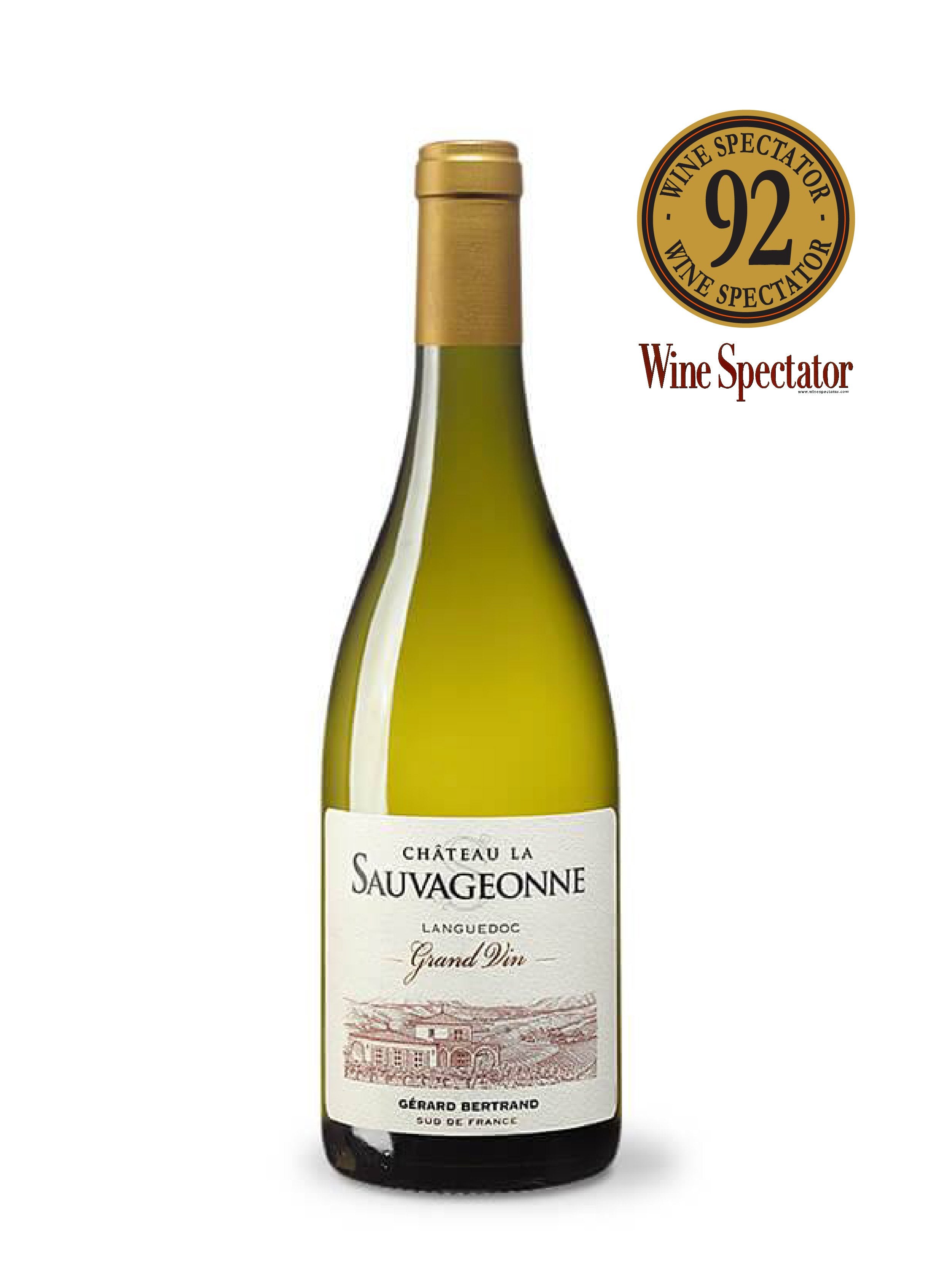 chateau la sauvageonne grand vin blanc du languedoc 2019 vin bio biodynamie 92 wine spectator