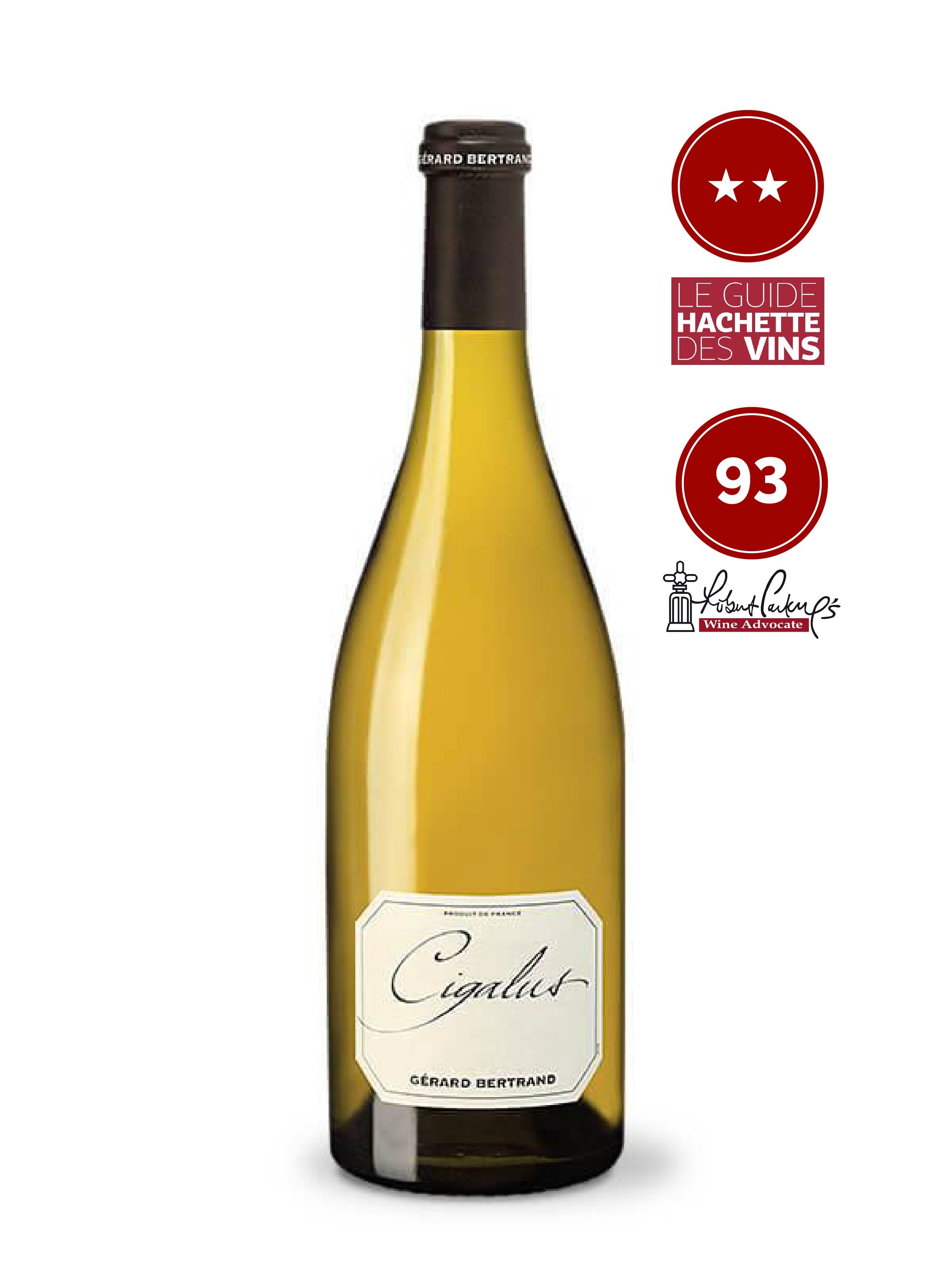 cigalus blanc 2019 vin bio biodynamie 2 etoiles guide hachette 93 robert parker