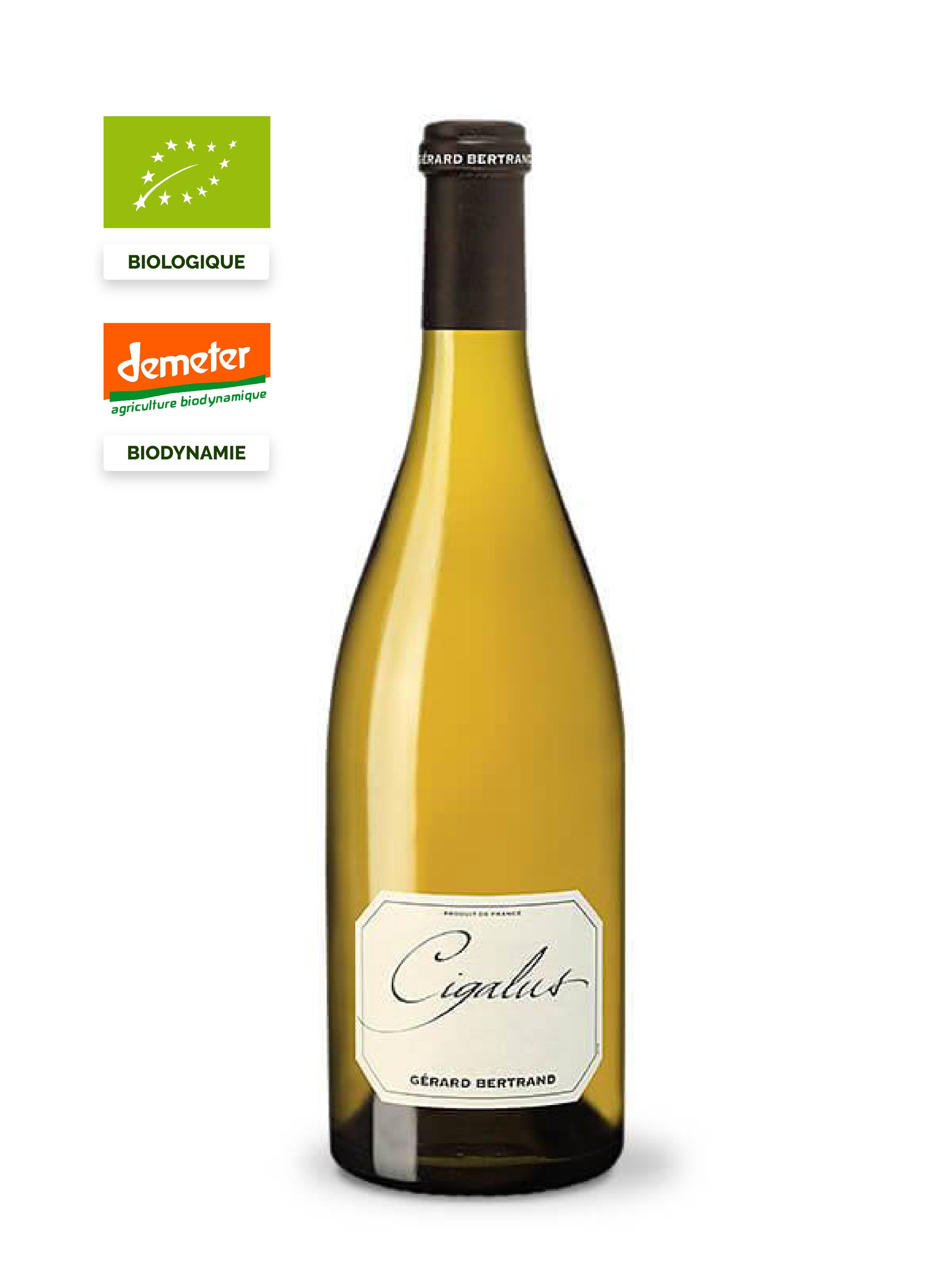 cigalus blanc 2019 vin bio biodynamie 2 etoiles guide hachette 93 robert parker