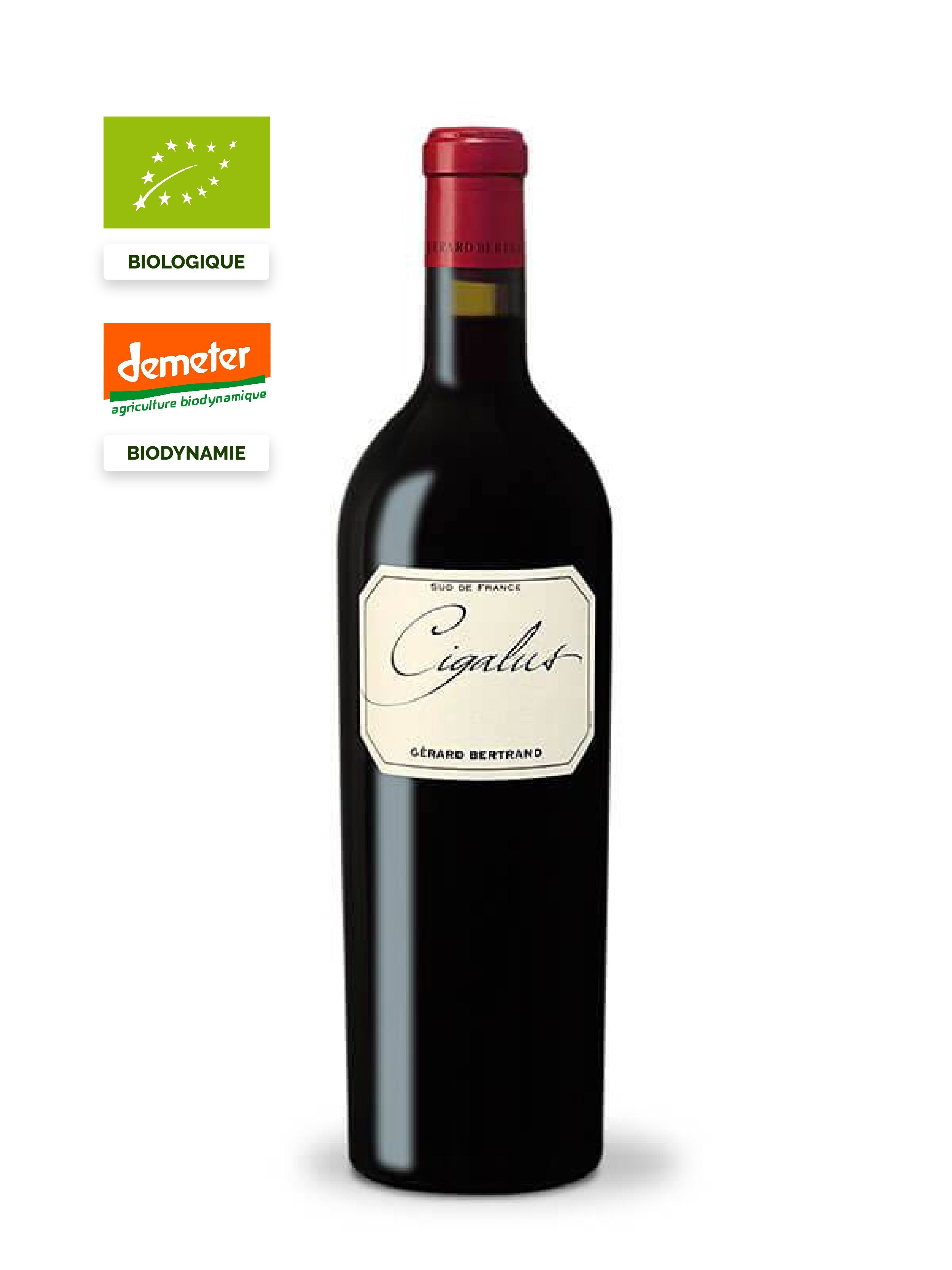 cigalus rouge vin bio biodynamie double gold sakura 91 robert parker