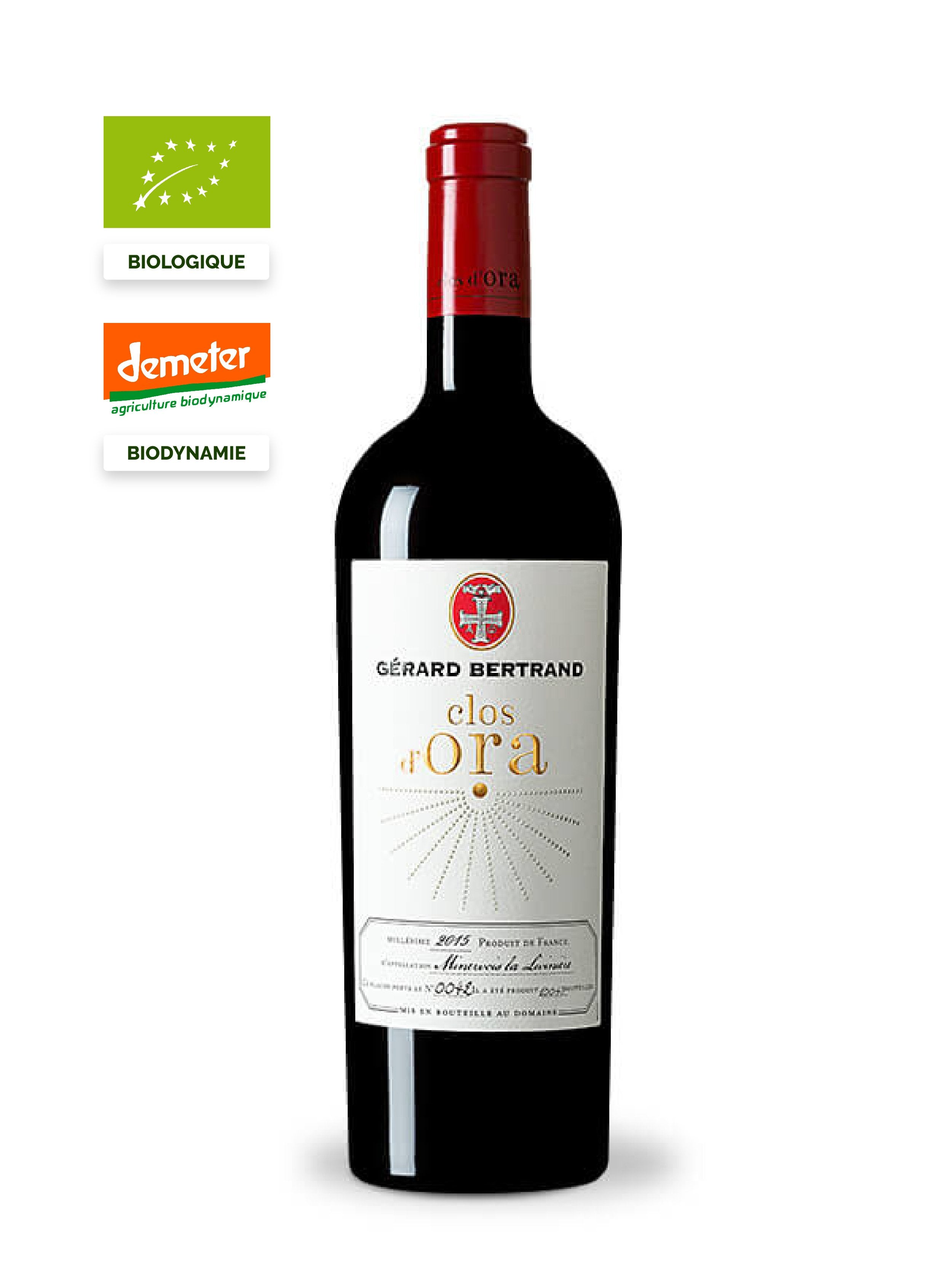 clos d'ora 2017 vin bio biodynamie 93 robert parker minervois cru la livinière