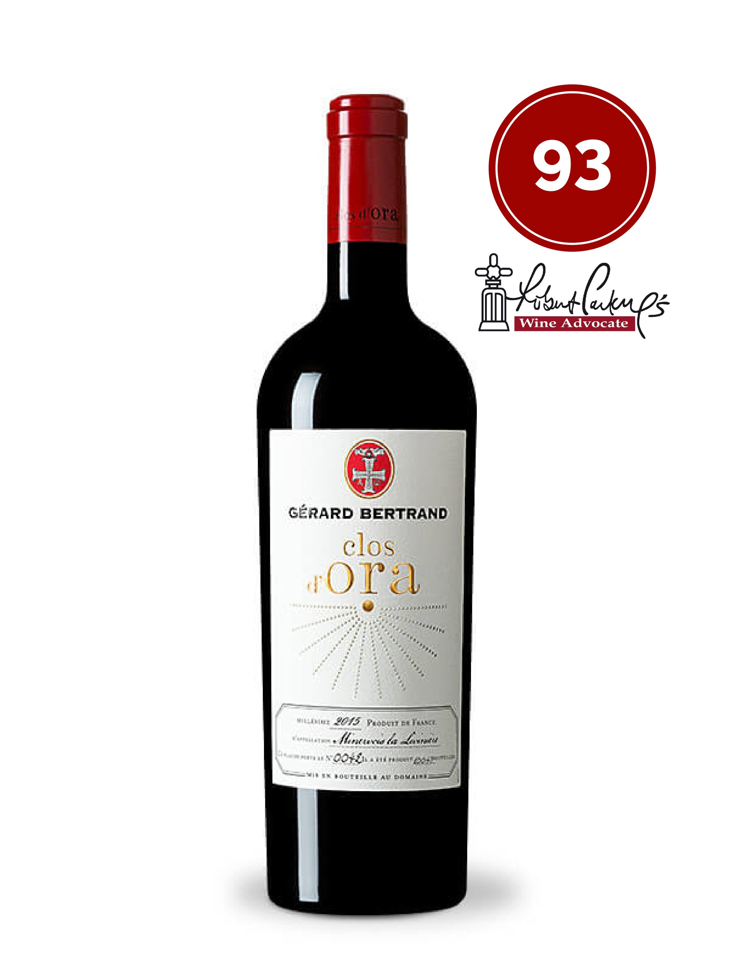clos d'ora 2017 vin bio biodynamie 93 robert parker minervois cru la livinière