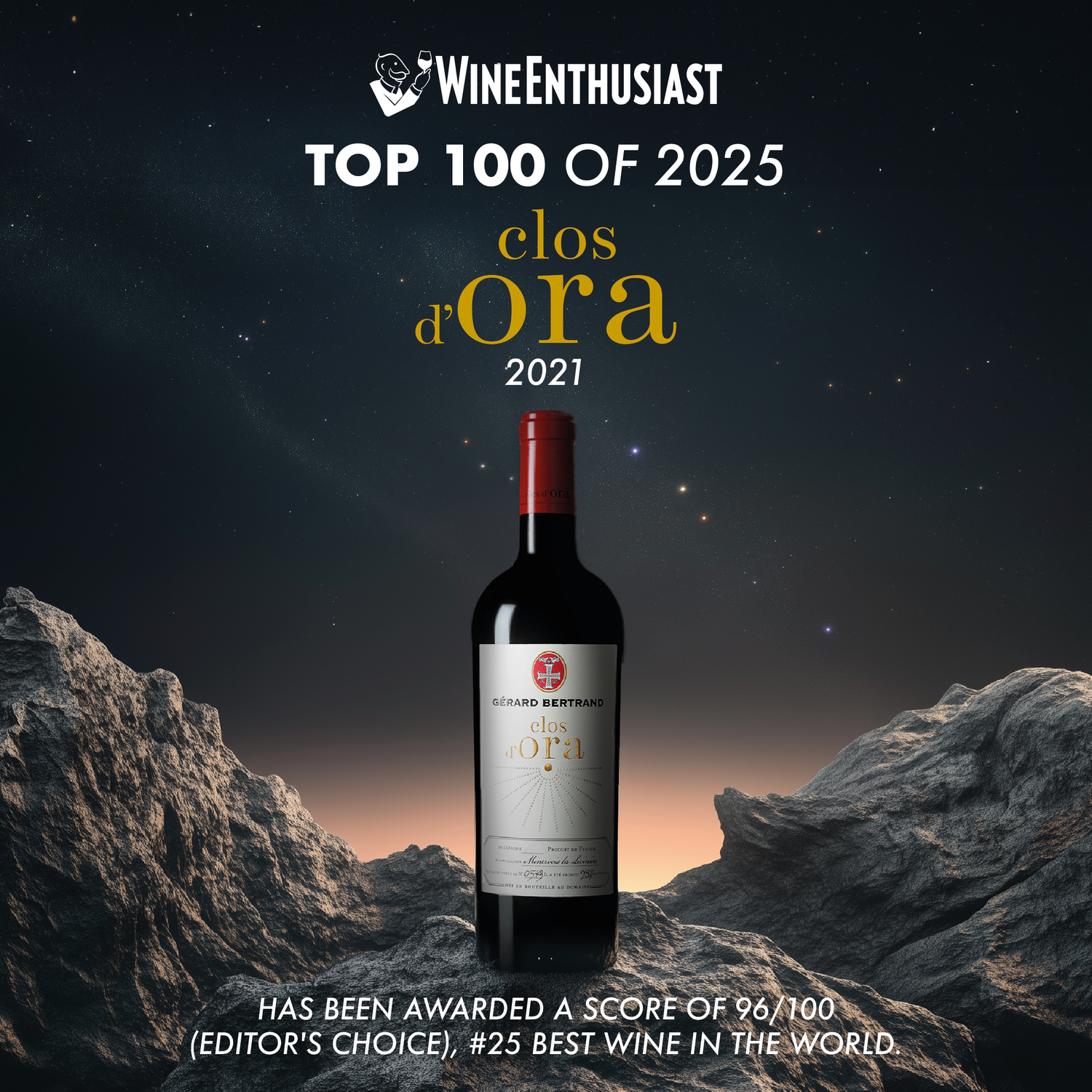 Clos d'Ora 2021 in Wine Enthusiast's Top 100