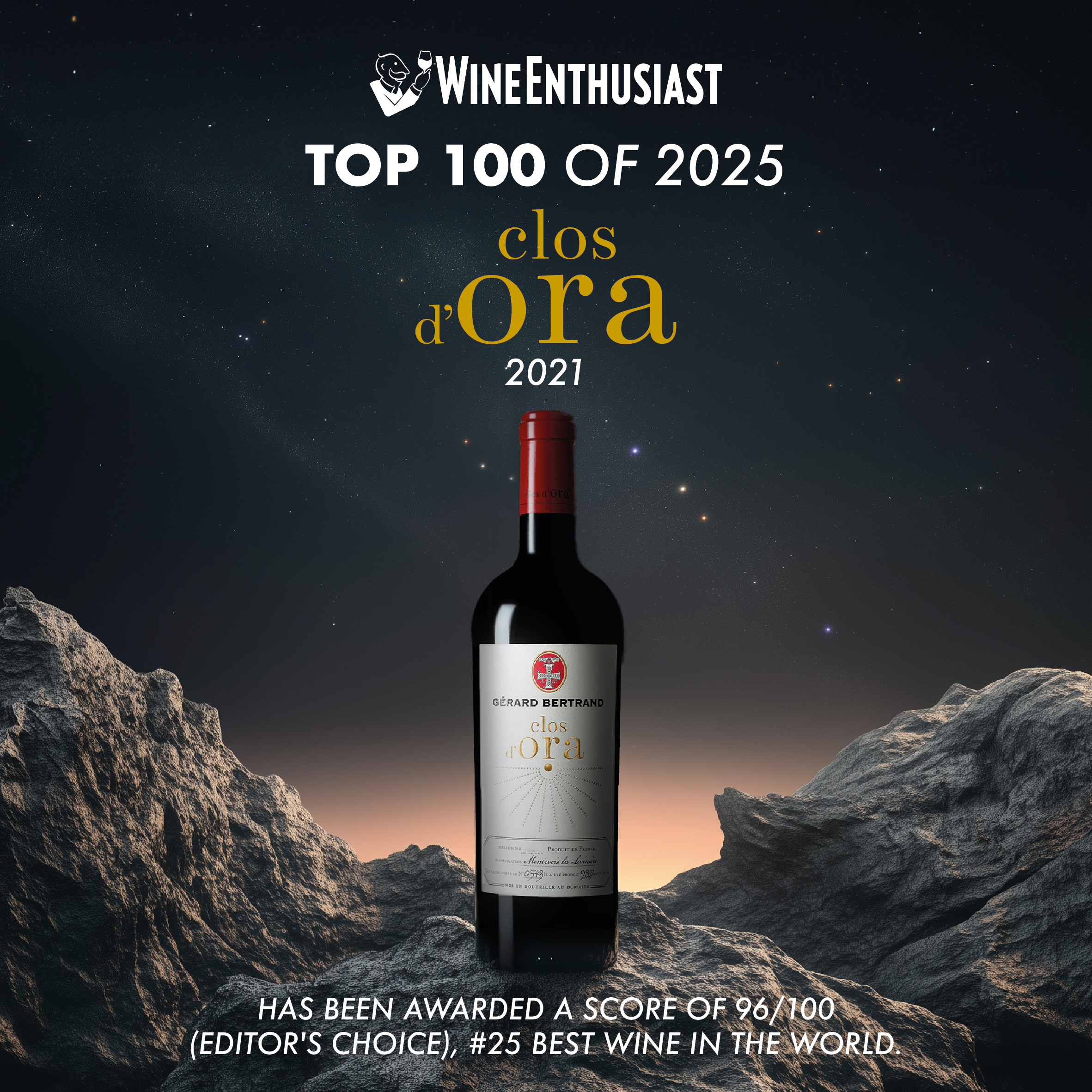 Clos d'Ora 2021 in Wine Enthusiast's Top 100