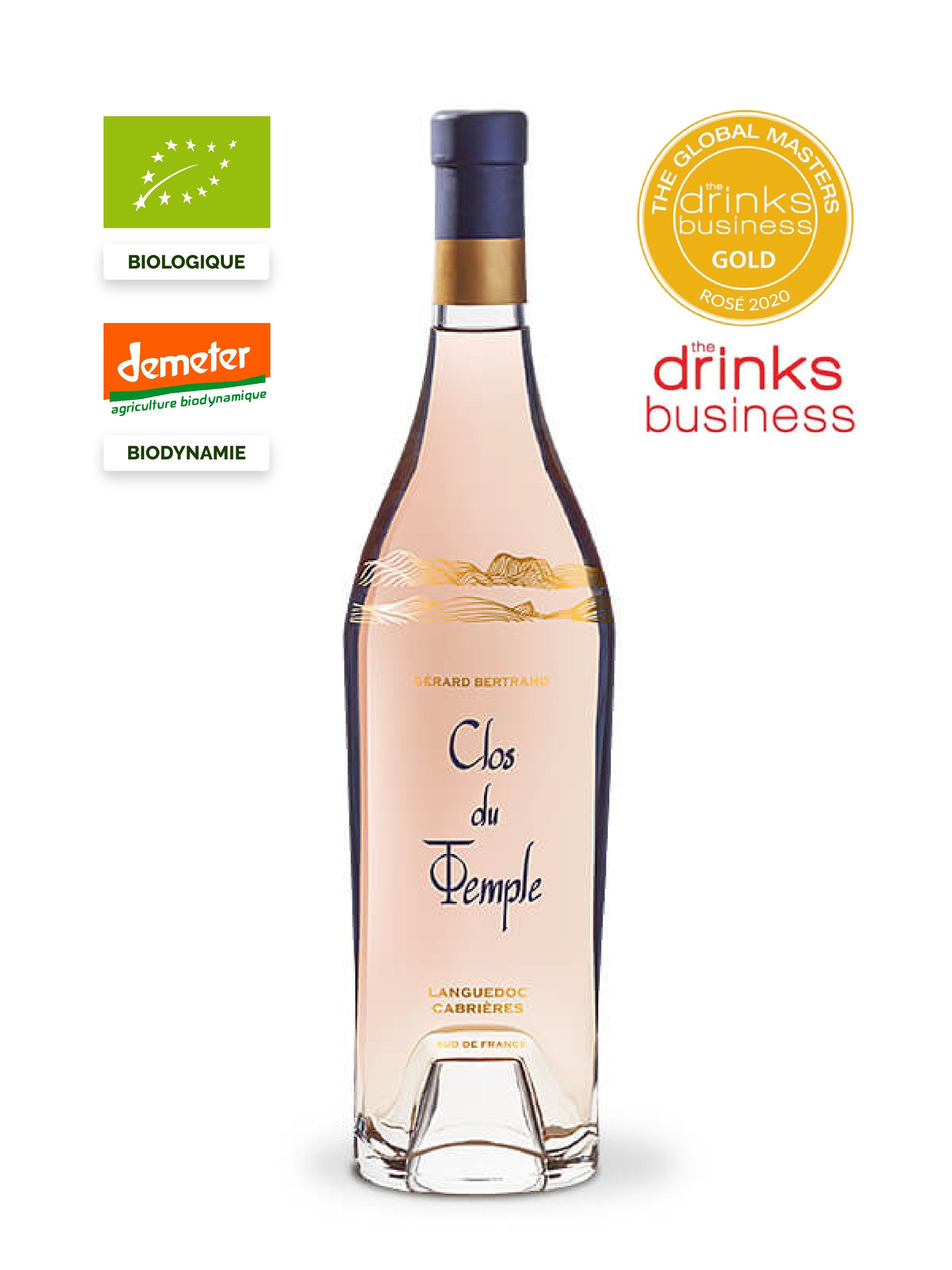 clos du temple 2019 vin bio biodynamie meilleur rose du monde languedoc Cabrières